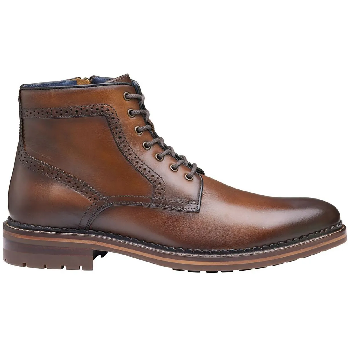 Benton Mens Leather Ankle Chelsea Boots