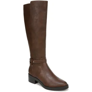 Berkley Womens Wide Calf Faux Leather Knee-High Boots