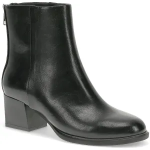 BESSIE Womens Zipper Manmade Ankle Boots