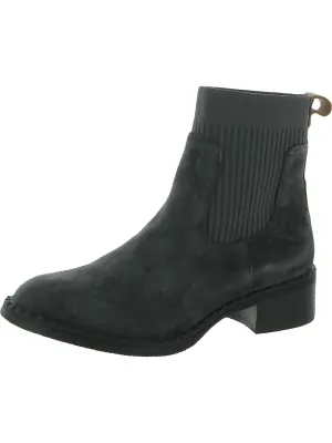 Best Womens Mixed Media Pebbled Chelsea Boots