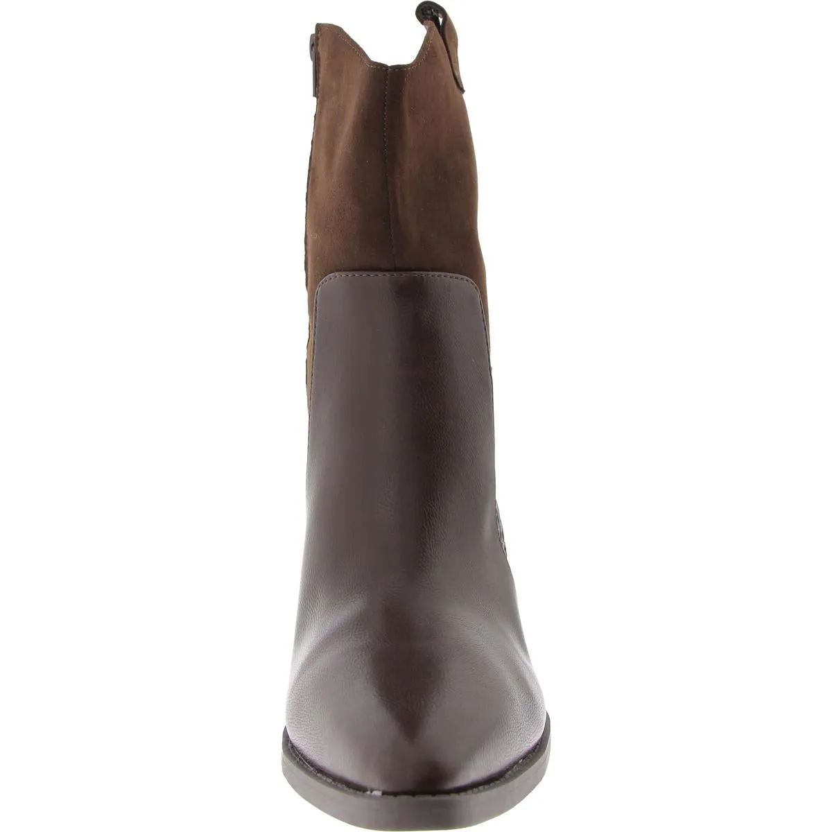 Biancaa Womens Faux Leather Ankle Cowboy, Western Boots