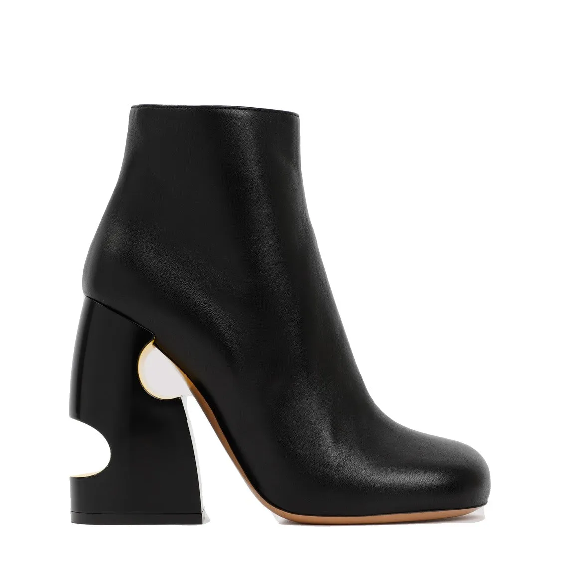 Black Pop Bulky Nappa Ankle Boot