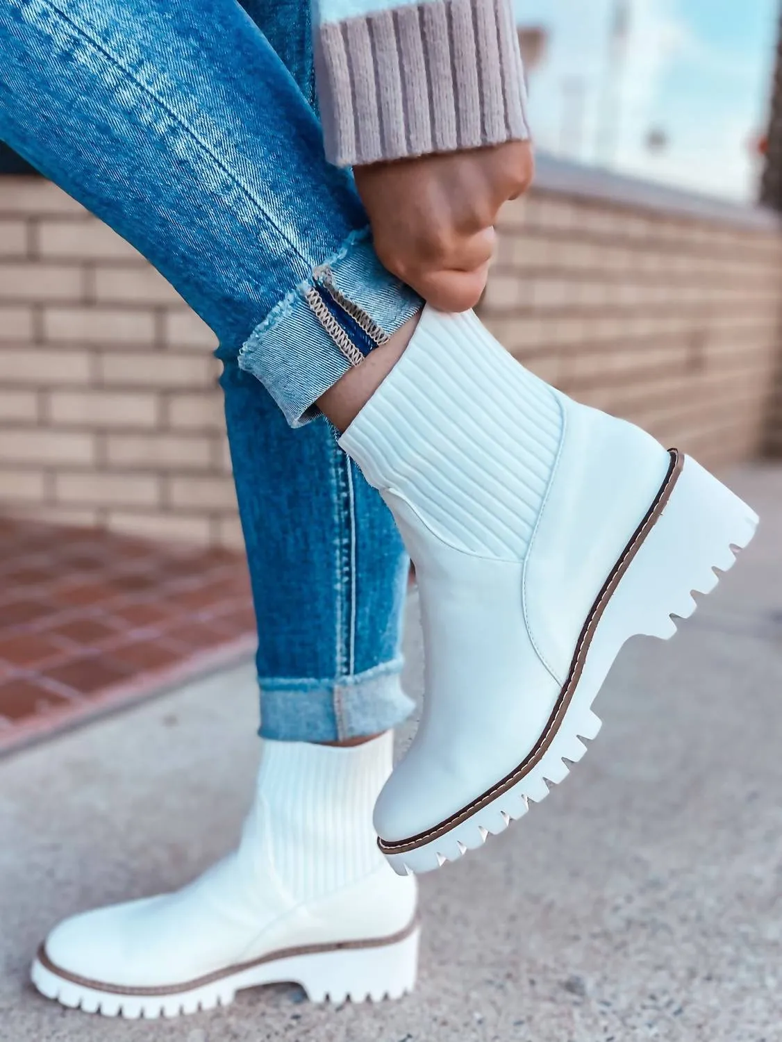 Blaire Boots In White