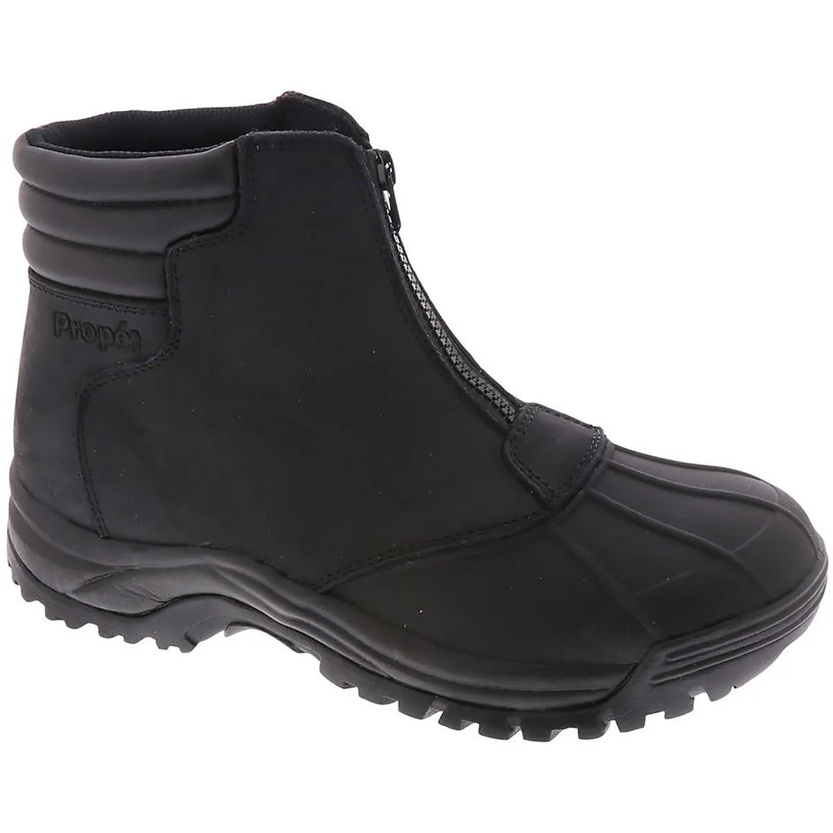 Blizzard Mid Zip Mens Leather Thinsulate Snow Boots