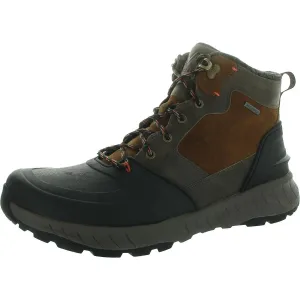 Bloom Mens Solid Leather Hiking Boots