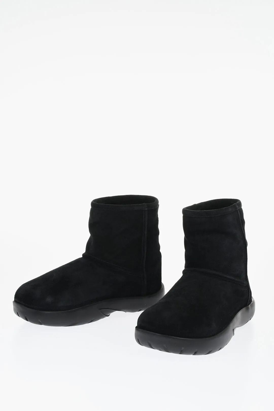 Bottega Veneta Suede Snap Snow Boots