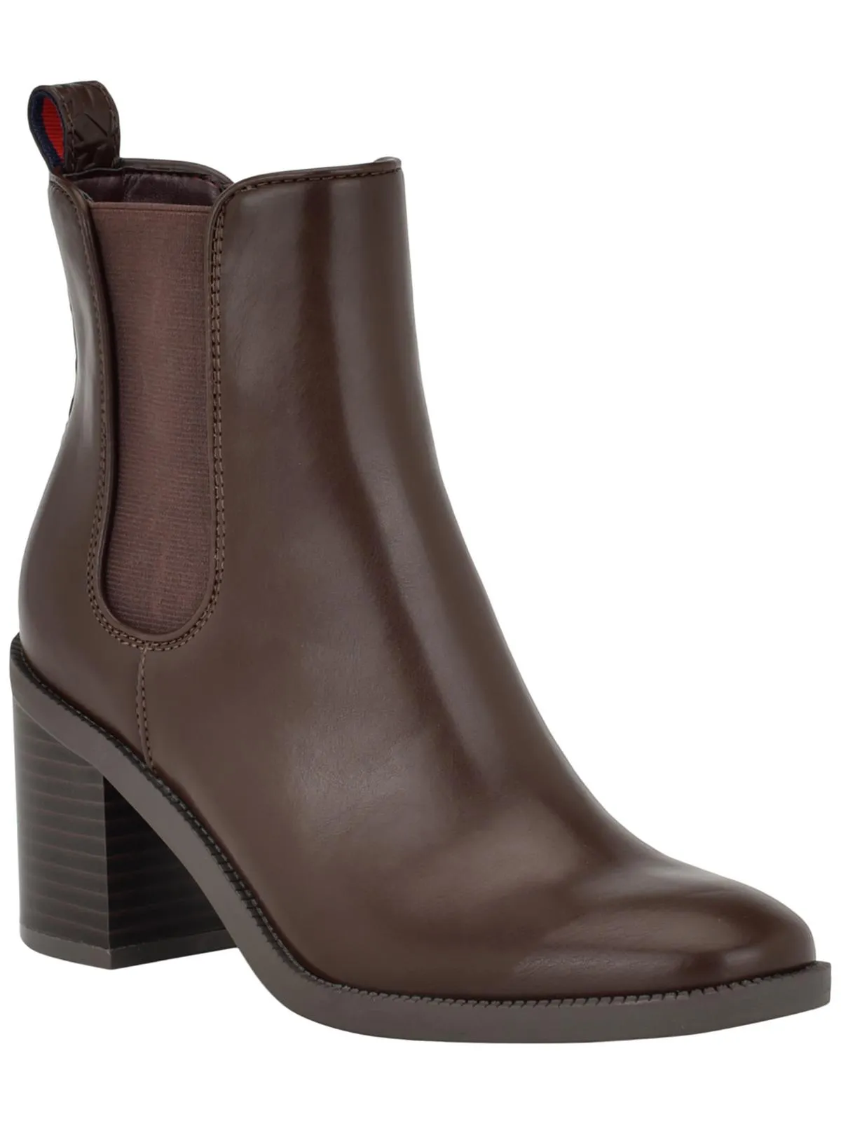 Brae Womens Faux Leather Round Toe Chelsea Boots