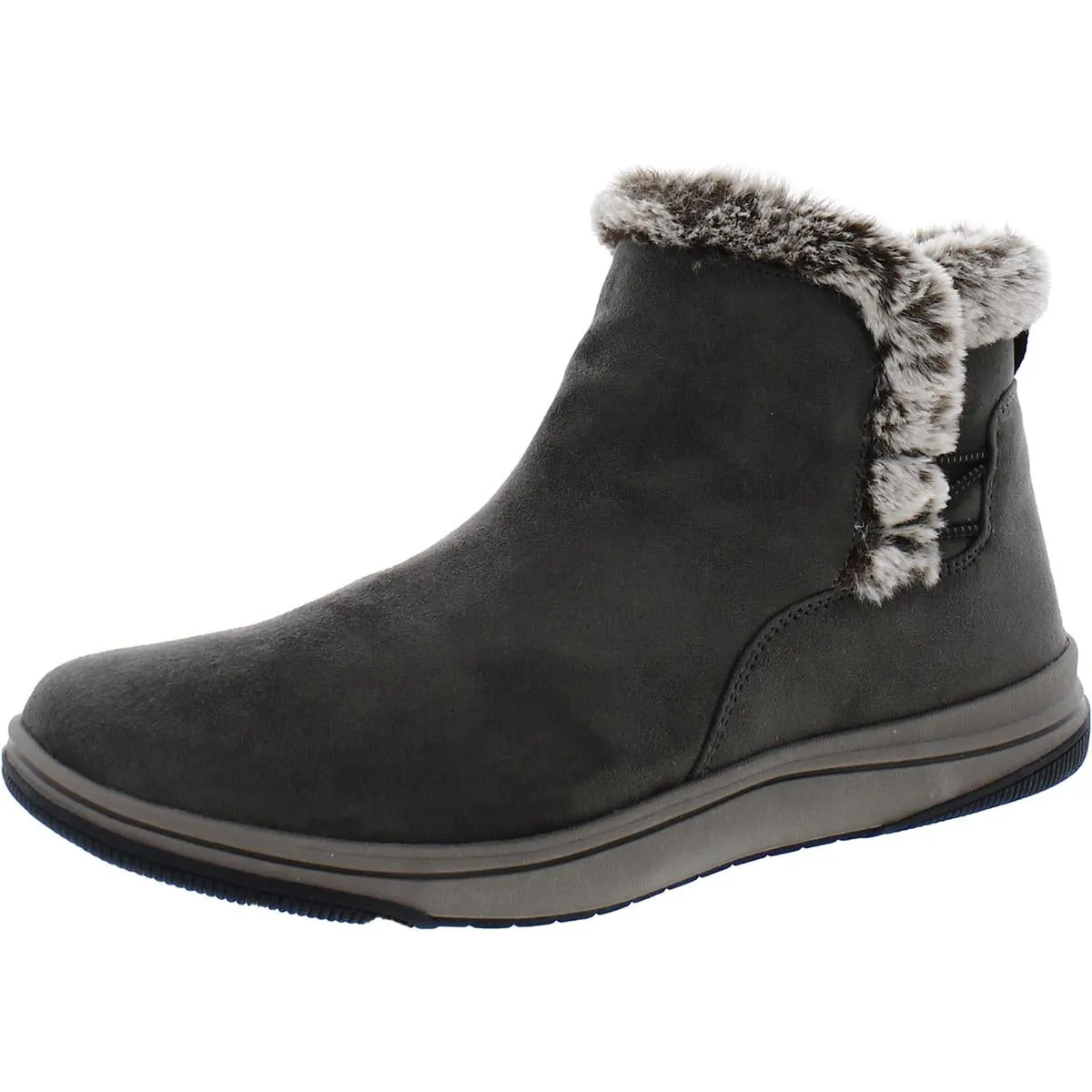 Breeze Fur Womens Faux Fur Lined Ankle Boots