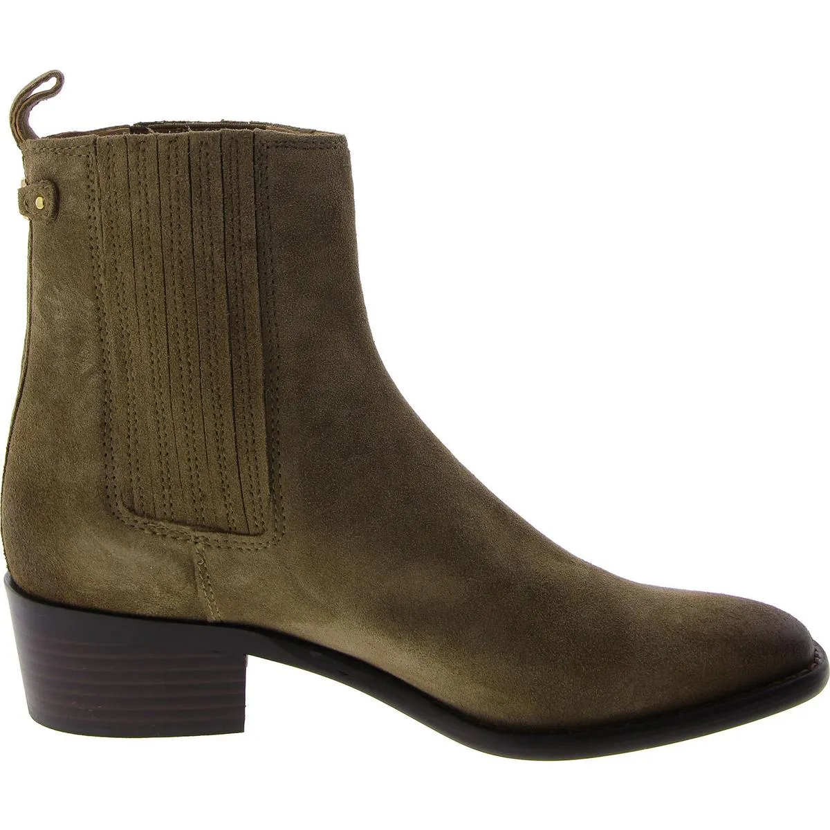 Bronson Womens Suede Pull On Ankle Boots