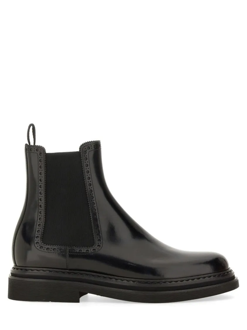 Brushed Leather Boot