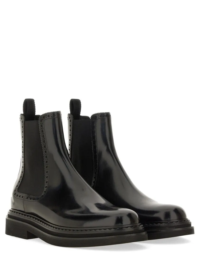 Brushed Leather Boot