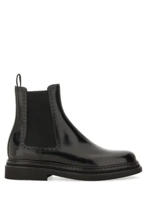 Brushed Leather Boot