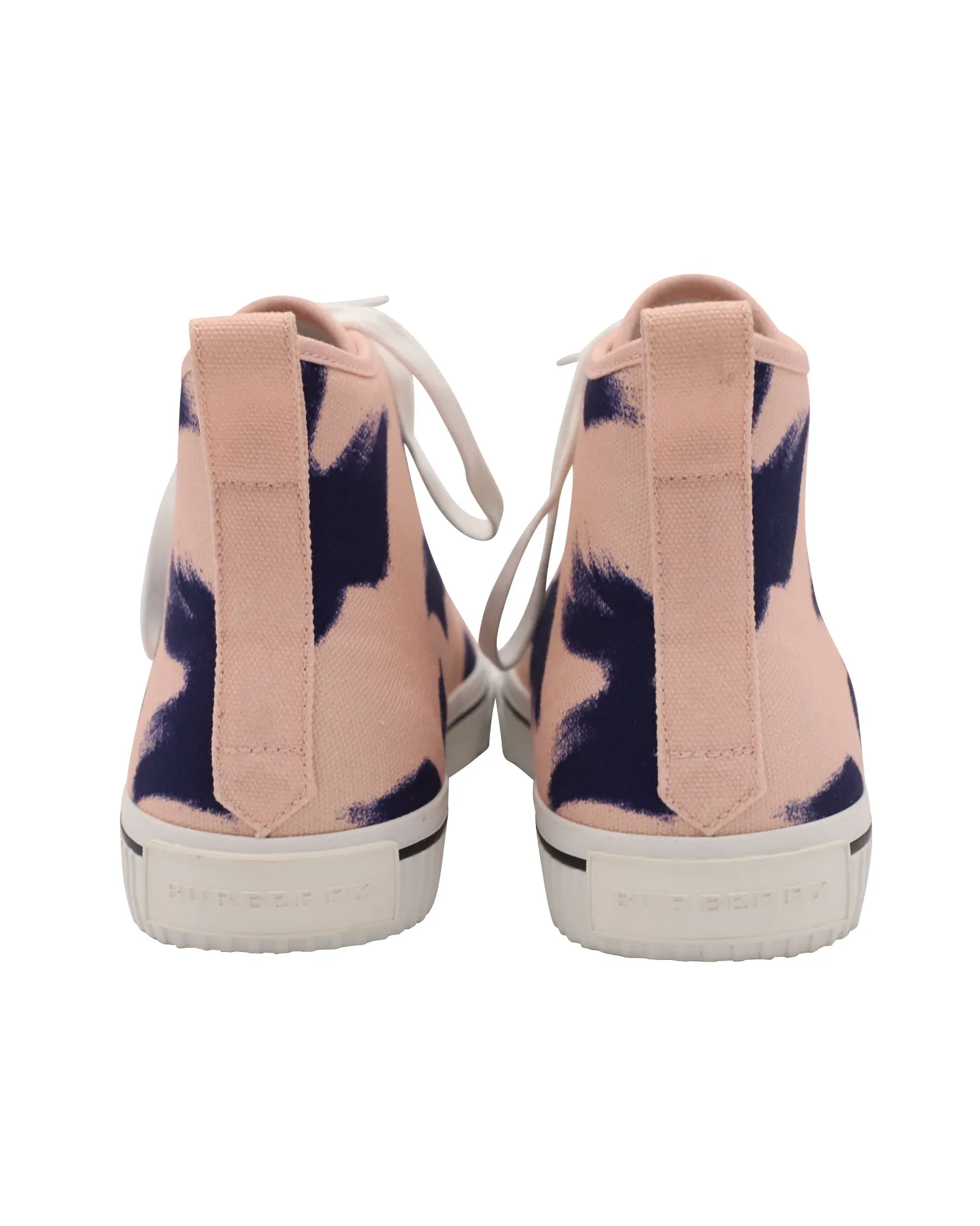Burberry Birdskingly Sneaker in Pink Canvas