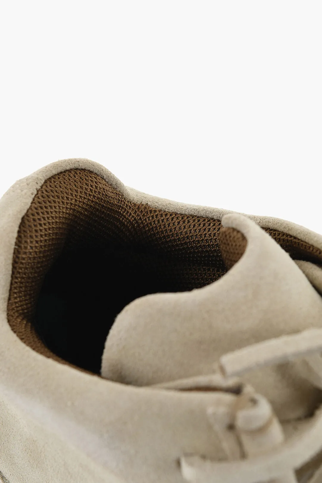 Burberry Suede Wallabee Shoes With Rubber Sole