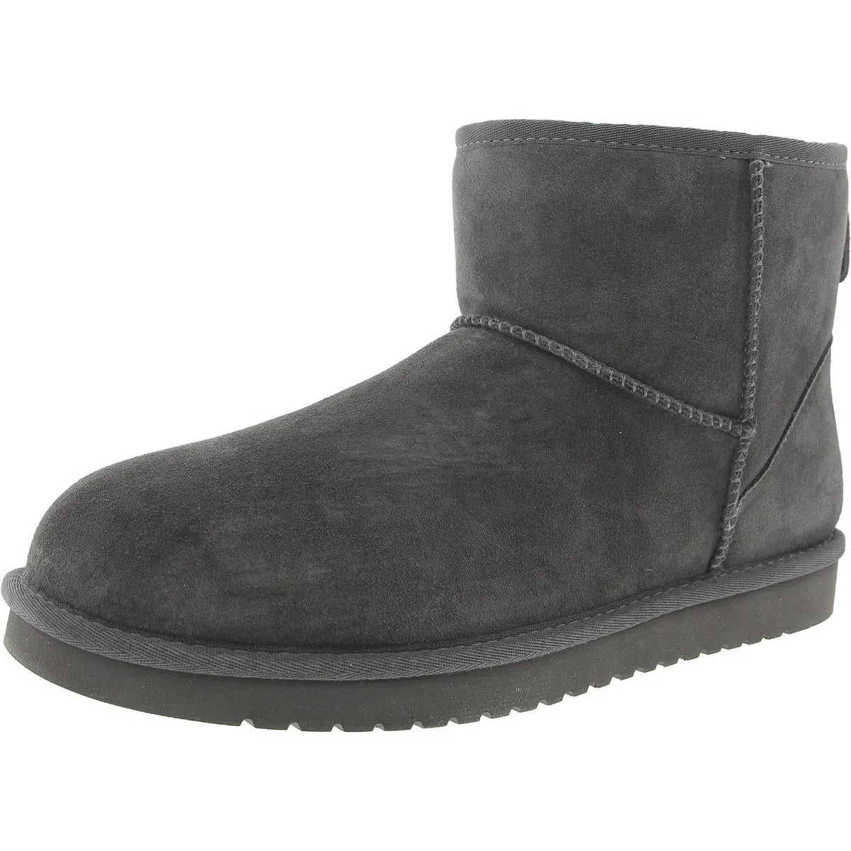 Burra Mini Mens Leather Cozy Shearling Boots