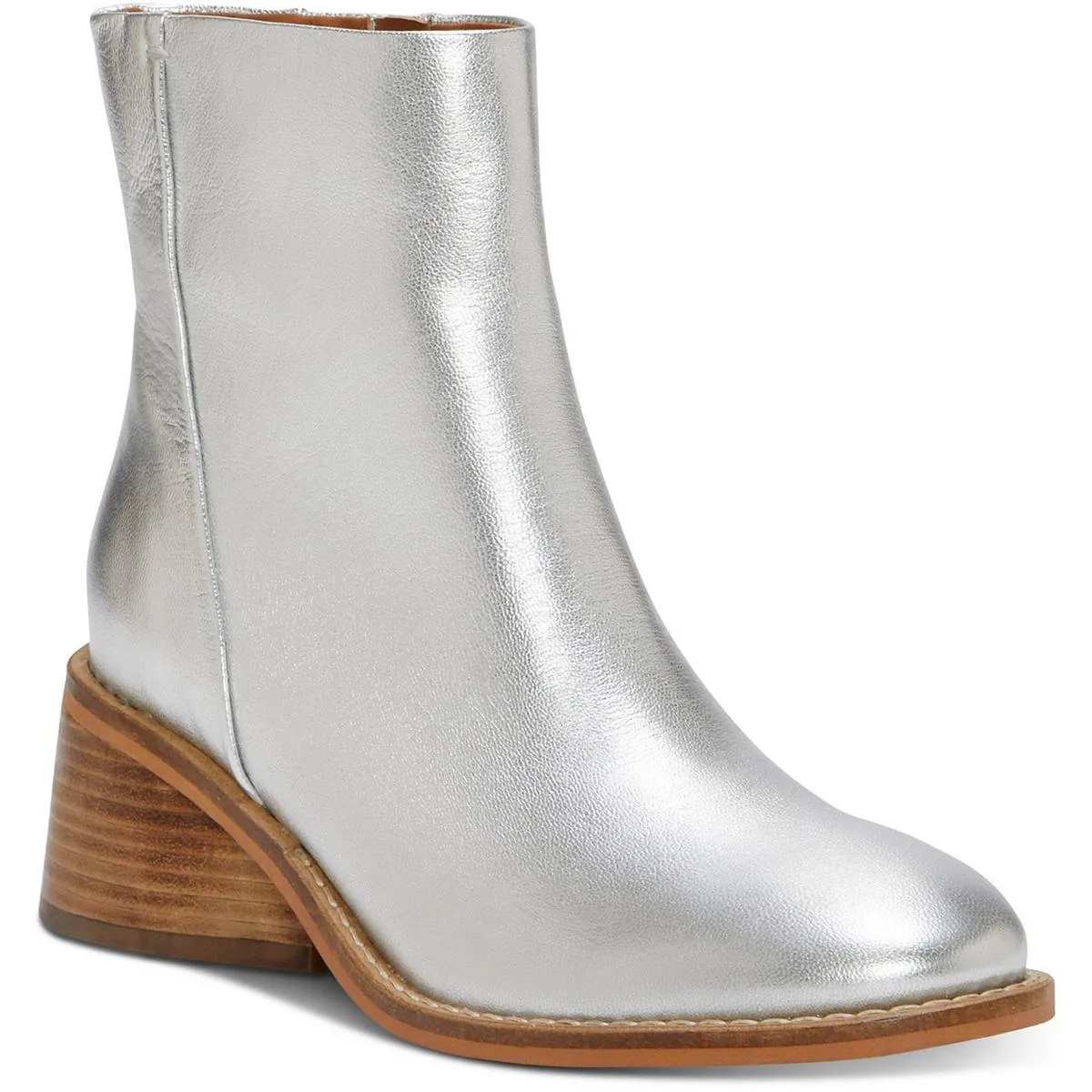 CADDIER Womens Leather Zipper Ankle Boots