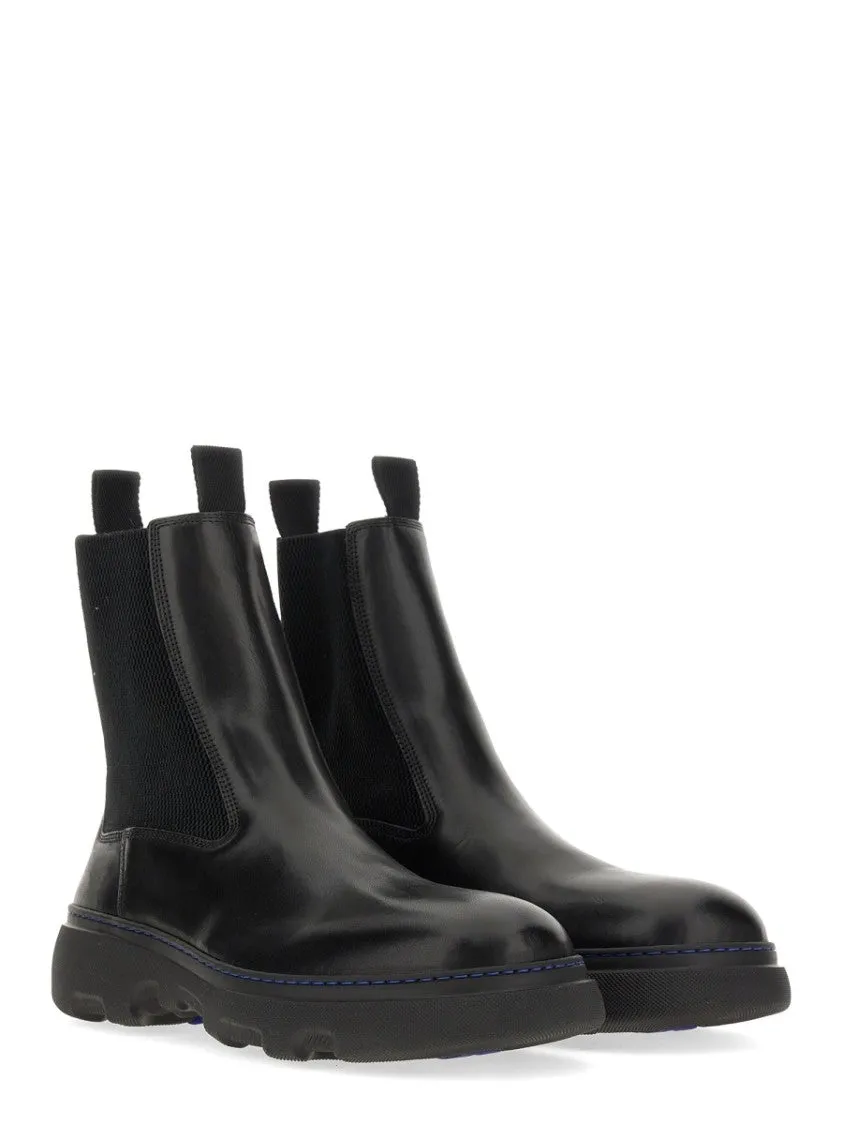 Calf Grain Leather Boots