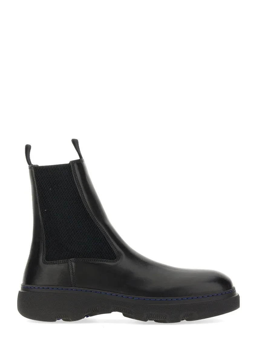 Calf Grain Leather Boots