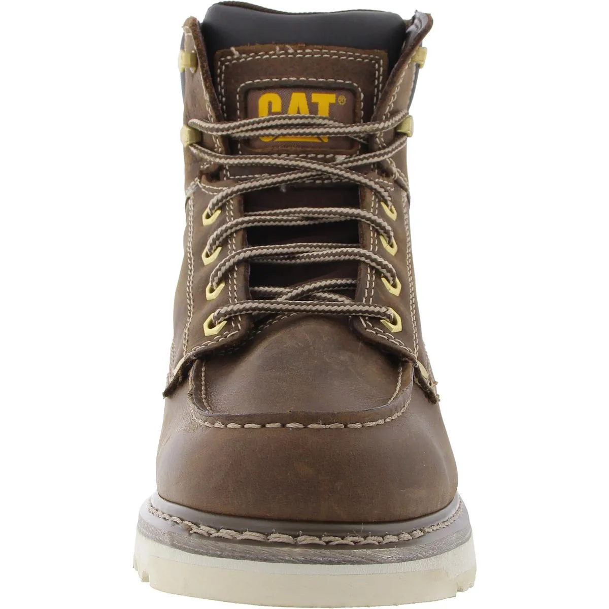 Calibrate Mens Lace-Up Leather Work & Safety Boots