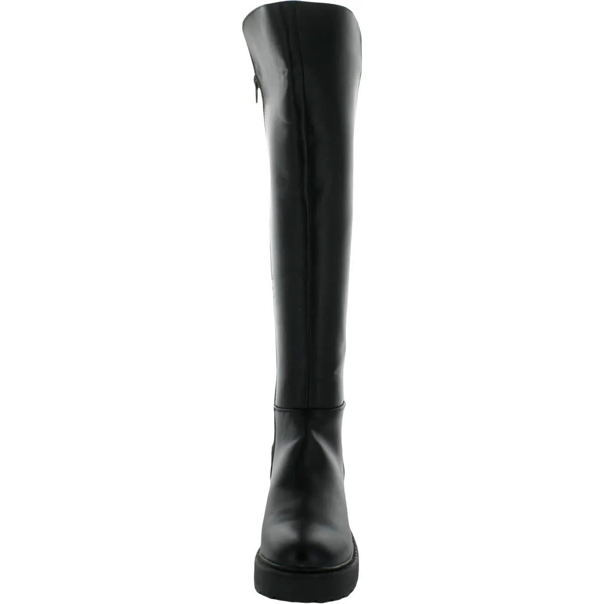 Callback Womens Faux Leather Round Toe Knee-High Boots