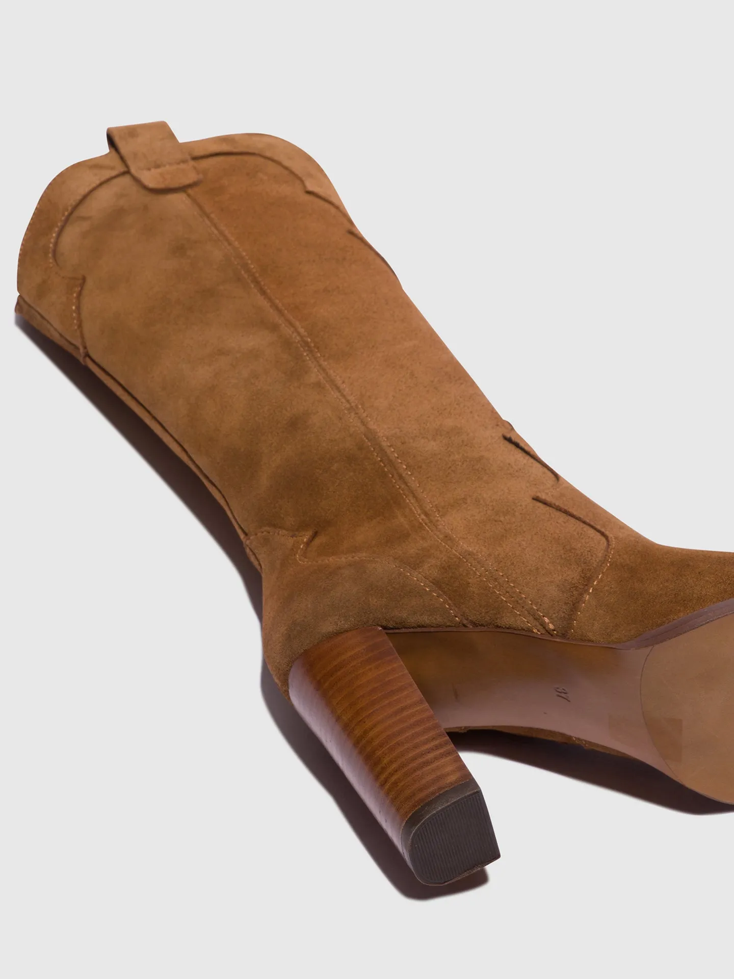 Camel Zip Up Boots