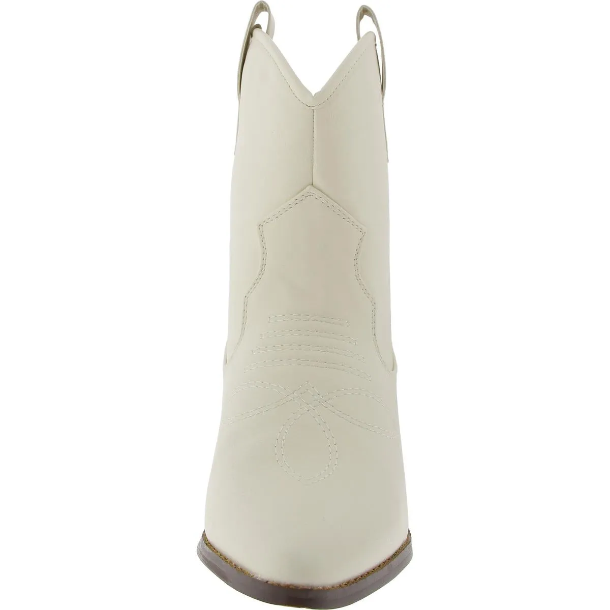Carrie Womens Embroidered Faux Leather Cowboy, Western Boots