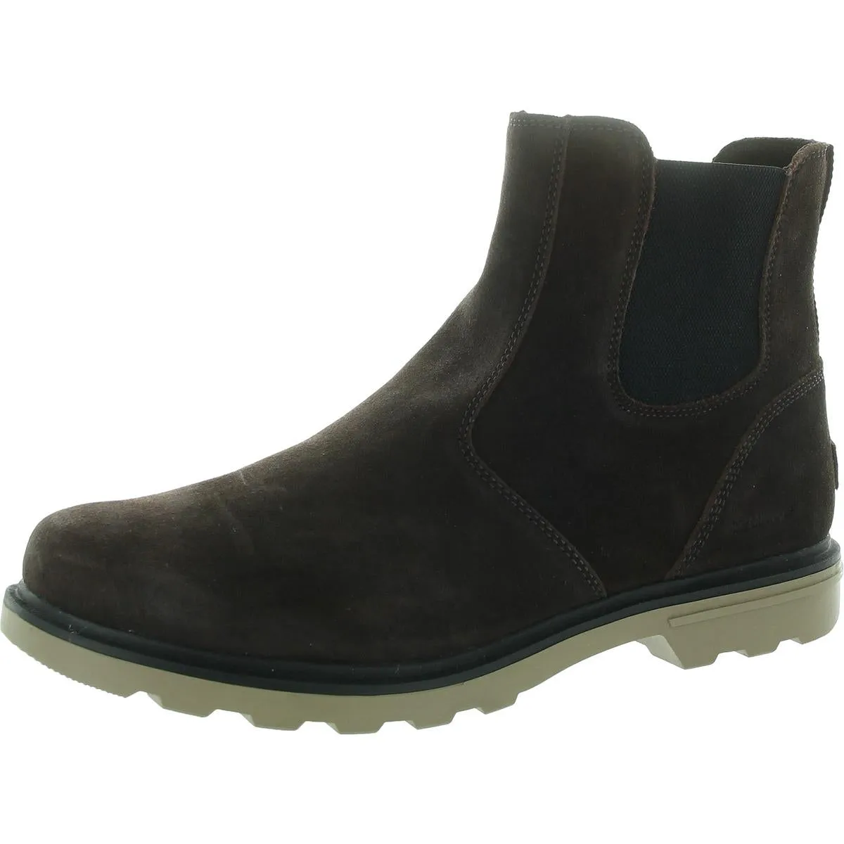 Carson Mens Suede Outdoor Chelsea Boots