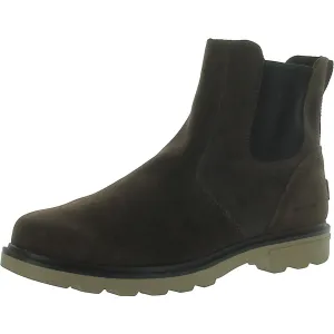 Carson Mens Suede Outdoor Chelsea Boots