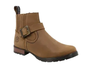 Casual Leather Booties By Swissbrand -
