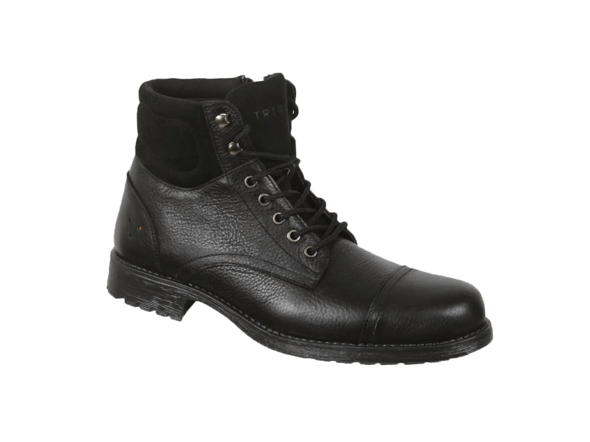 Casual Leather Mercer Boot In Black