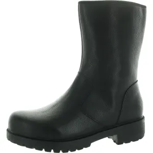 CHALET Womens Faux Fur Lined Leather Mid-Calf Boots