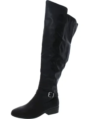 Charlaa Womens Faux Leather Tall Over-The-Knee Boots