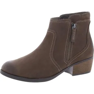 CHARLTEN AVE Womens Comfort Insole Faux Suede Ankle Boots