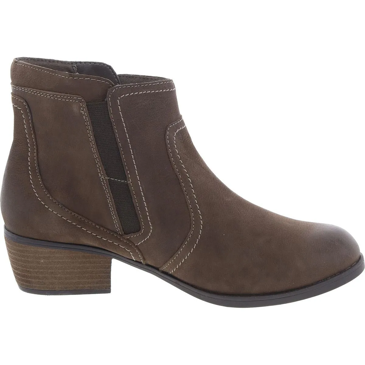CHARLTEN AVE Womens Comfort Insole Faux Suede Ankle Boots
