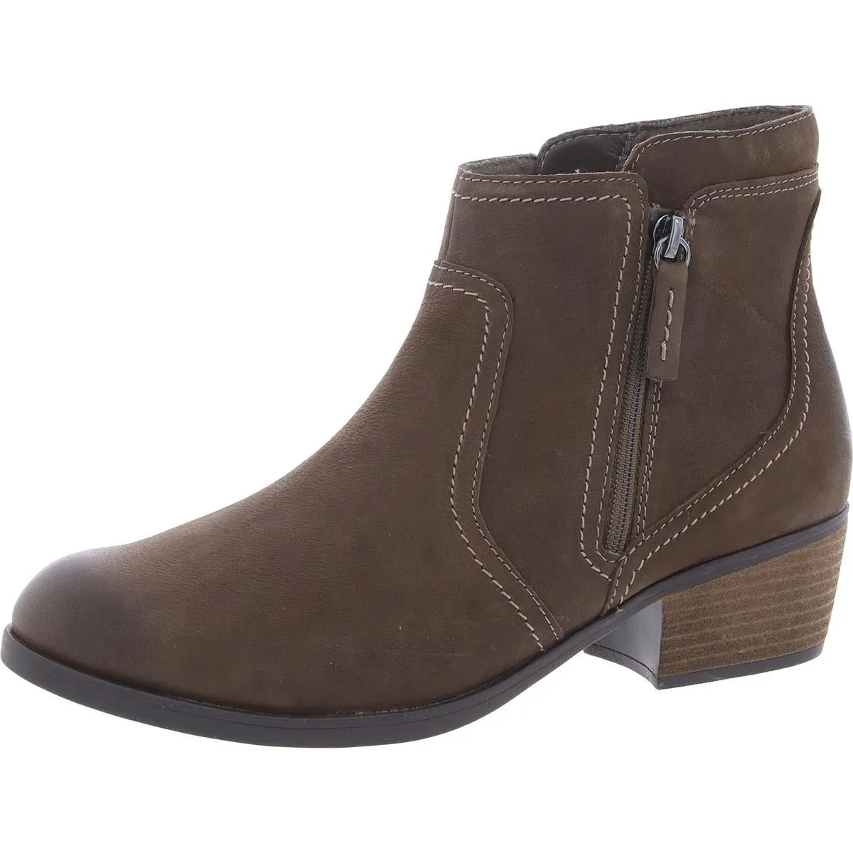 CHARLTEN AVE Womens Comfort Insole Faux Suede Ankle Boots