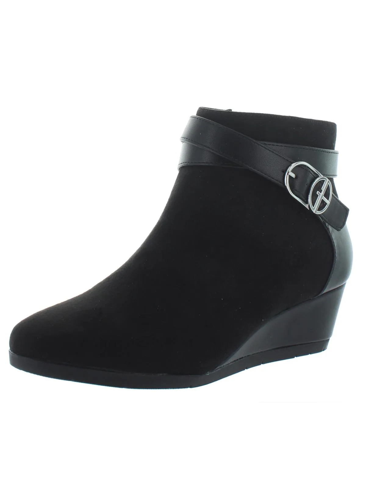 Cherub Womens Buckle Ankle Booties