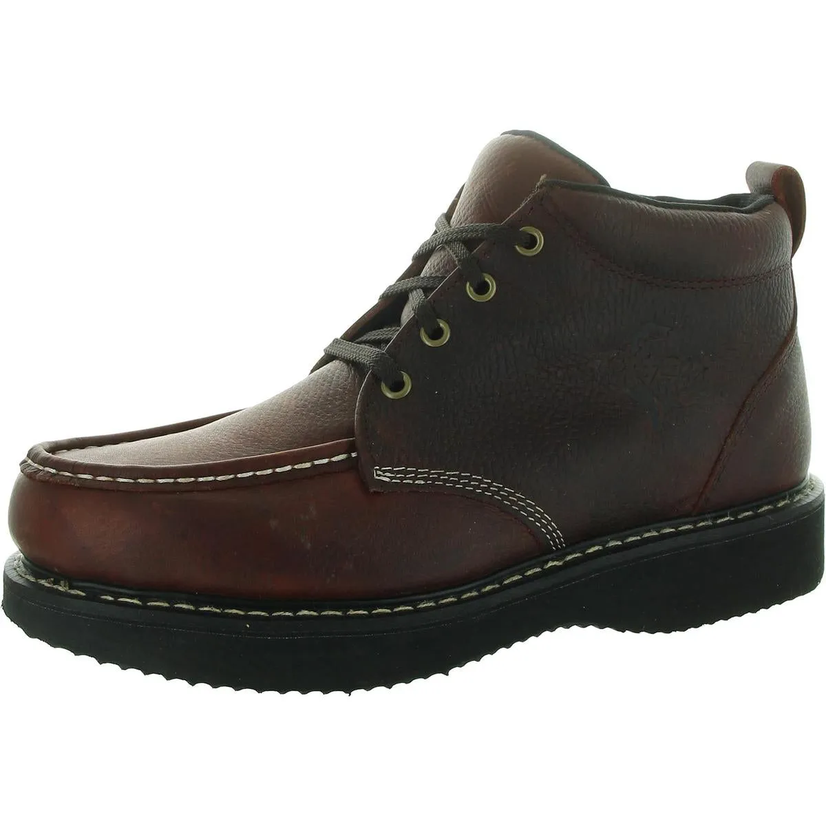 CHUKKA Mens Lace-Up Leather Work & Safety Boots