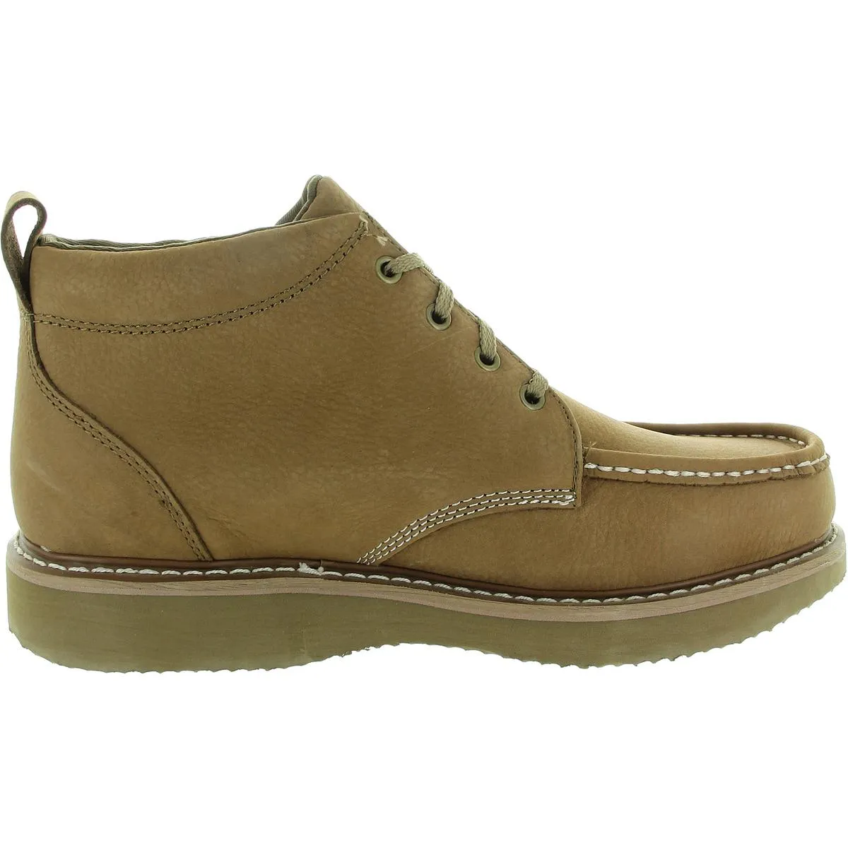 CHUKKA Mens Lace-Up Leather Work & Safety Boots
