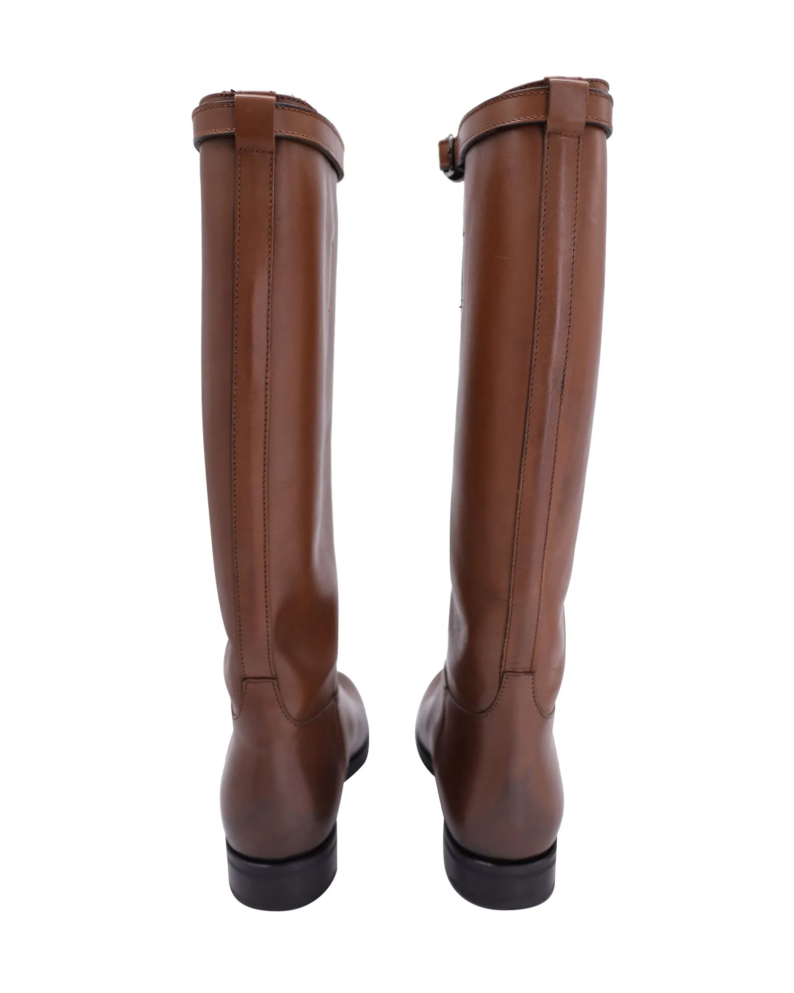 Church's Riding Knee Boots in Brown Leather
