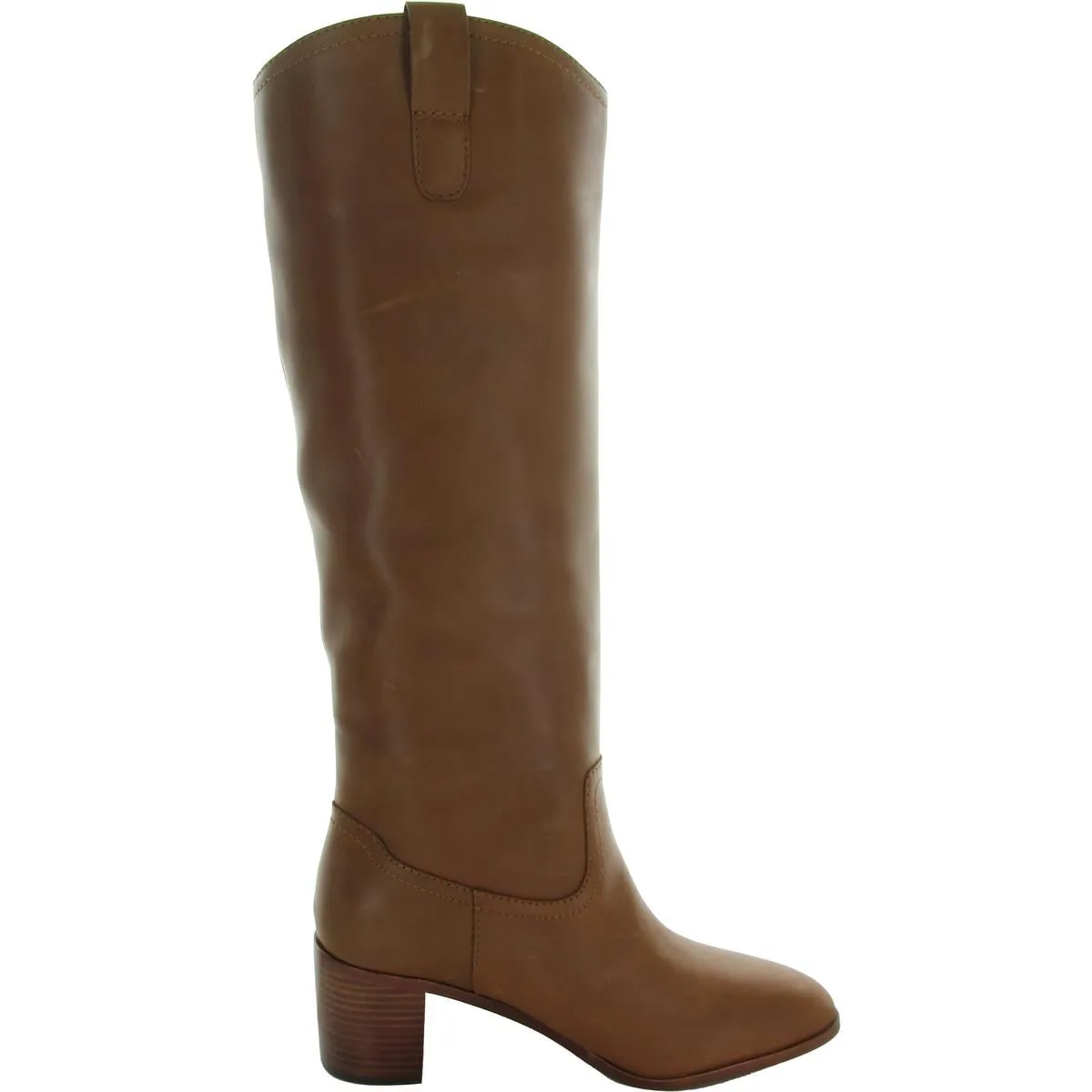 Clara Womens Solid Leather Knee-High Boots