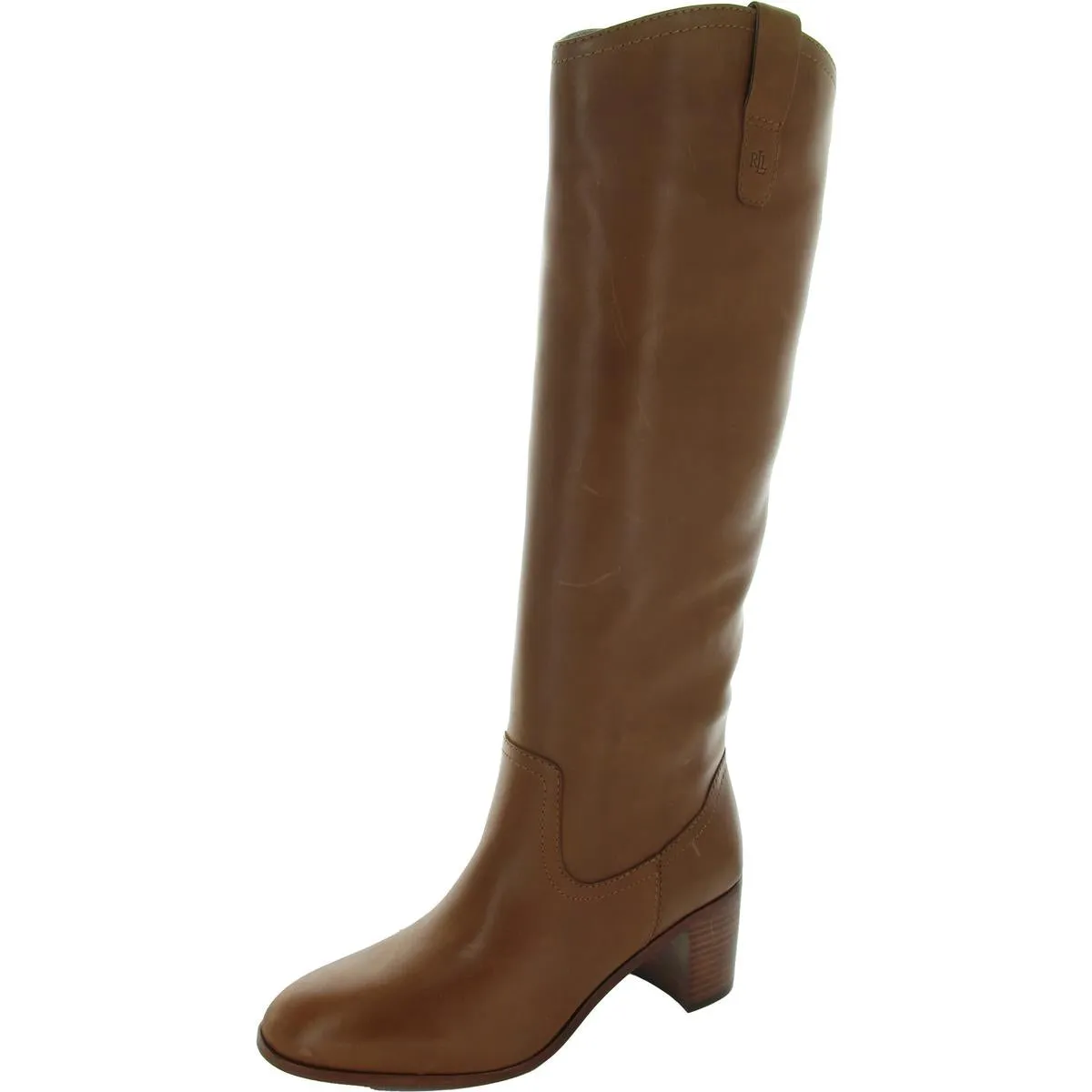 Clara Womens Solid Leather Knee-High Boots