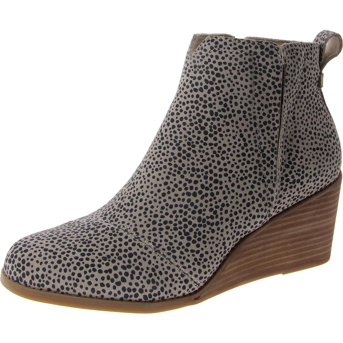 Clare Womens Suede Pull On Wedge Boots