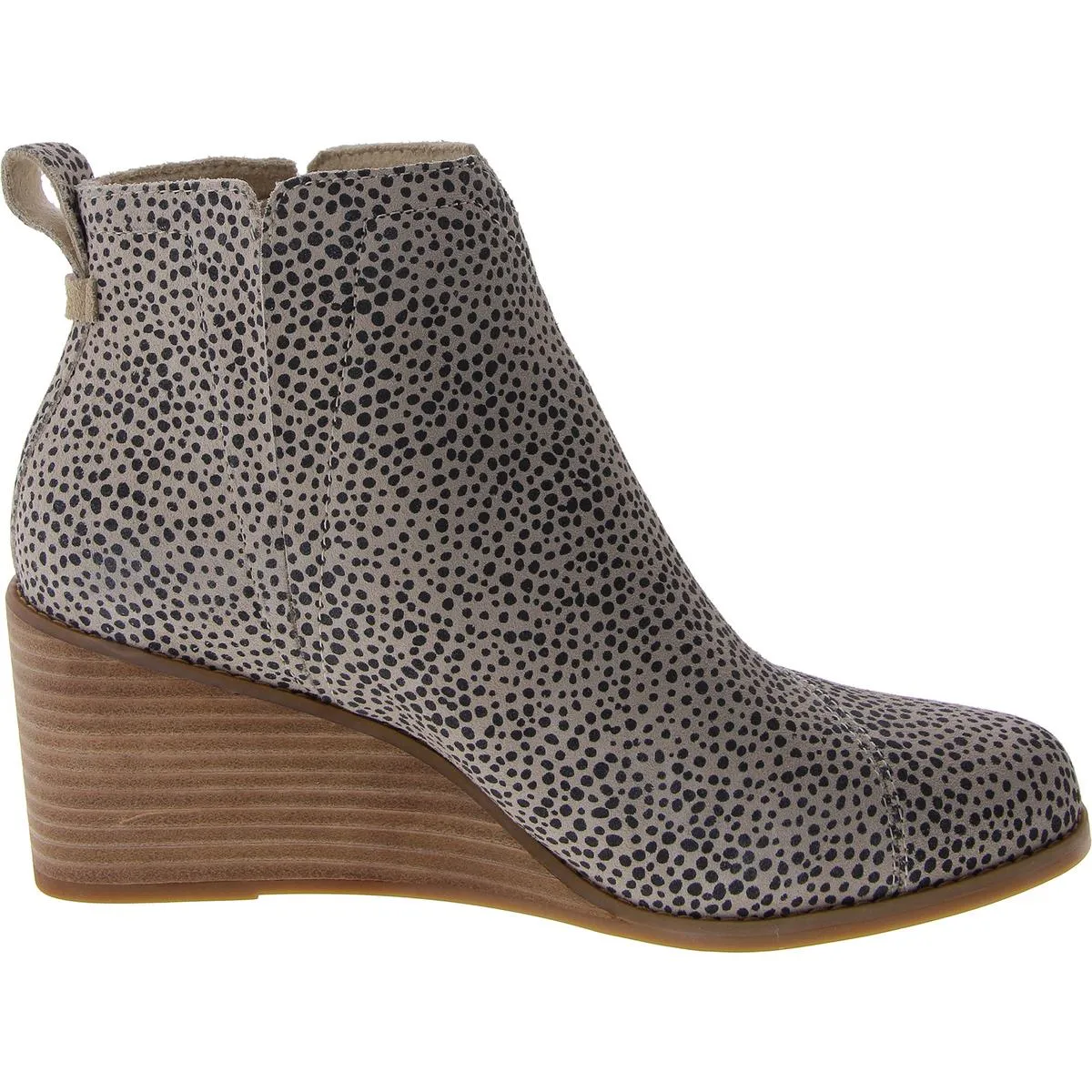 Clare Womens Suede Pull On Wedge Boots