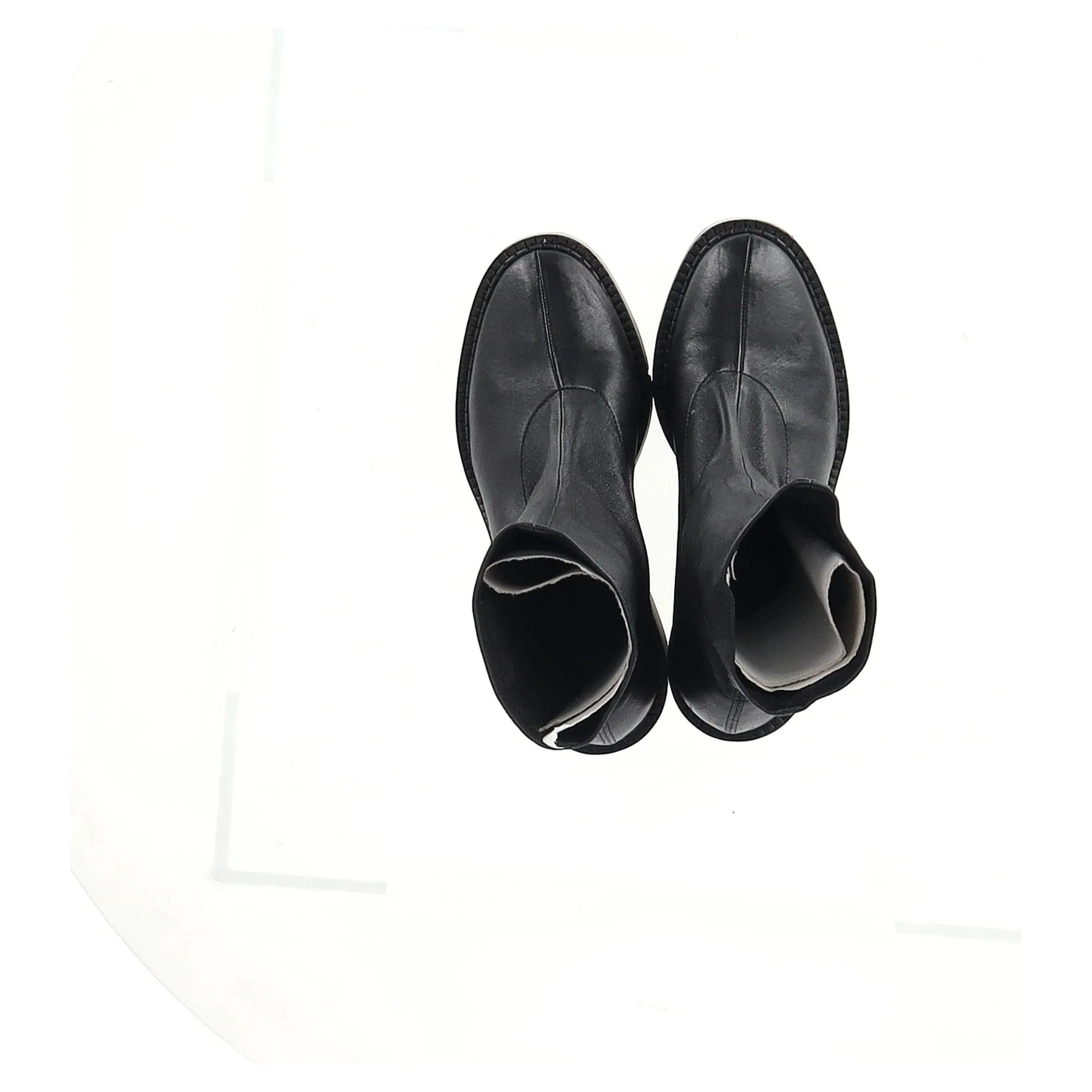Clergerie Bliss 4 Wedge Booties in Black Leather