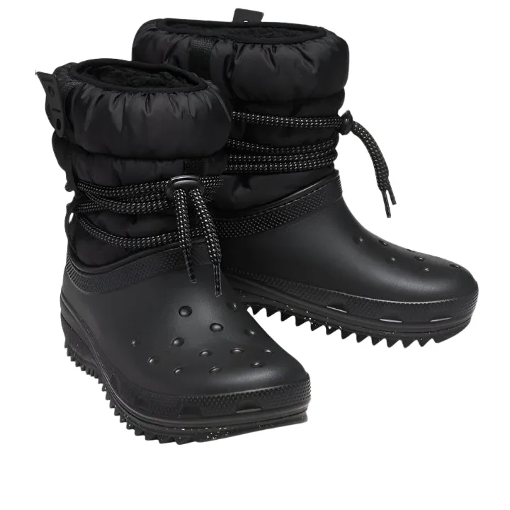 CROCS CLASSIC NEO PUFF BLACK BOOTS