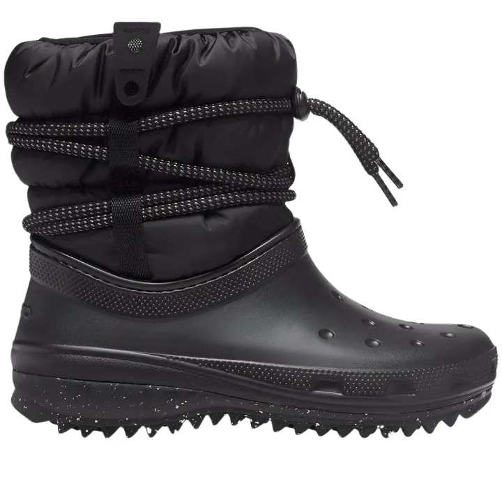 CROCS CLASSIC NEO PUFF BLACK BOOTS