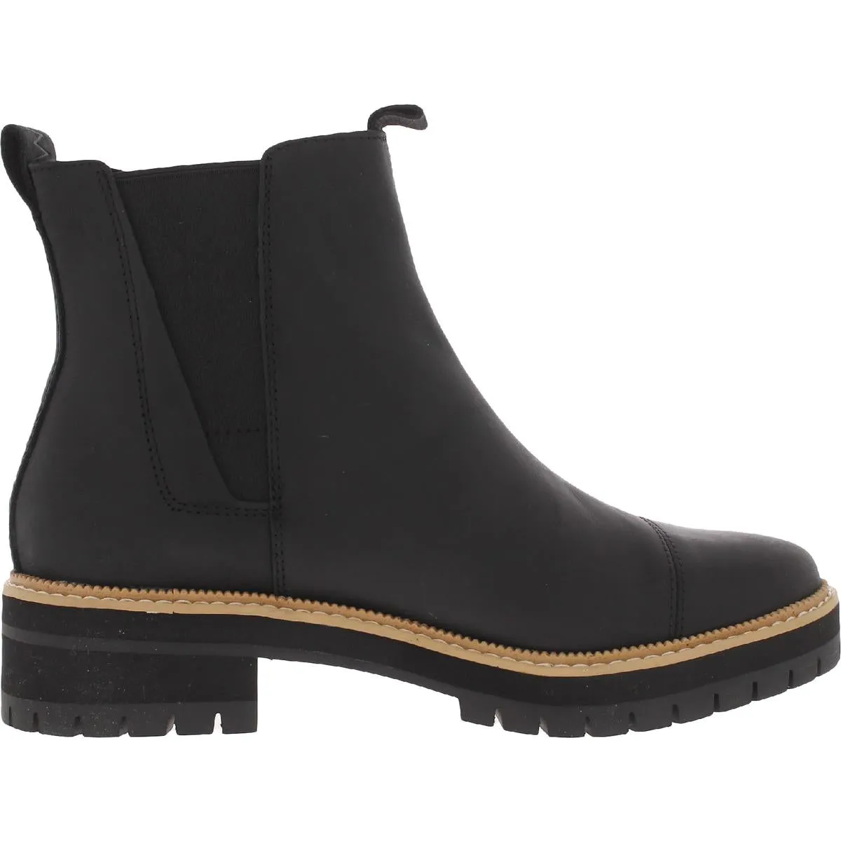 Dakota Womens Leather Pull On Chelsea Boots