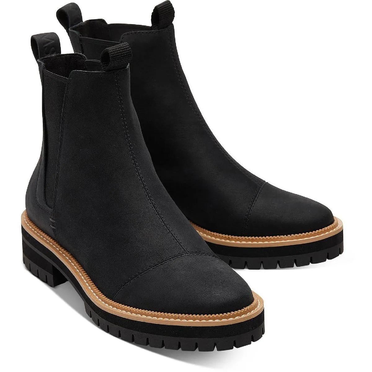 Dakota Womens Leather Pull On Chelsea Boots