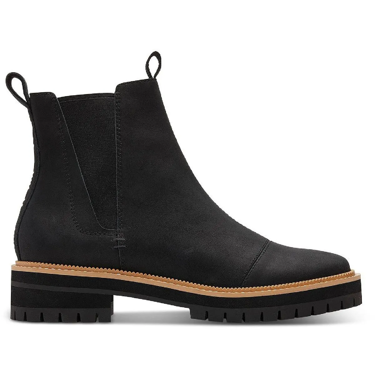 Dakota Womens Leather Pull On Chelsea Boots