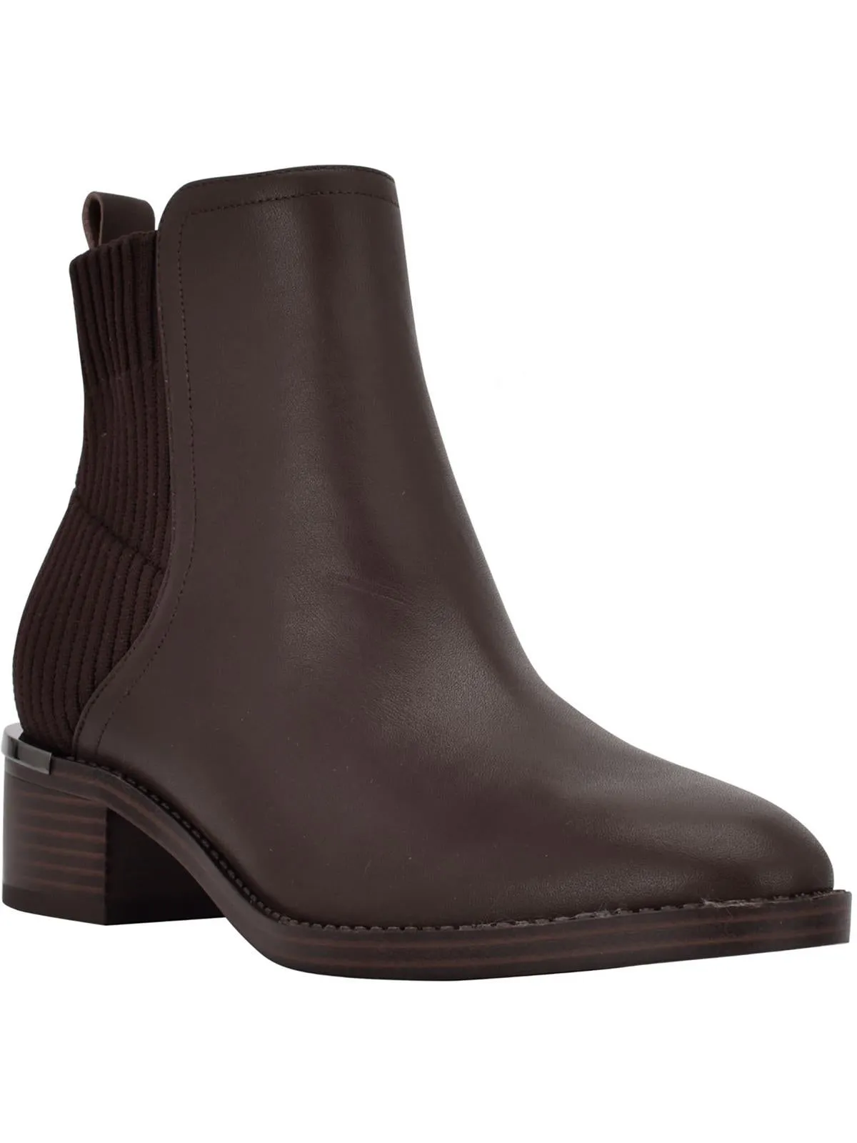 DEANDRE Womens Faux Leather Pointed toe Ankle Boots